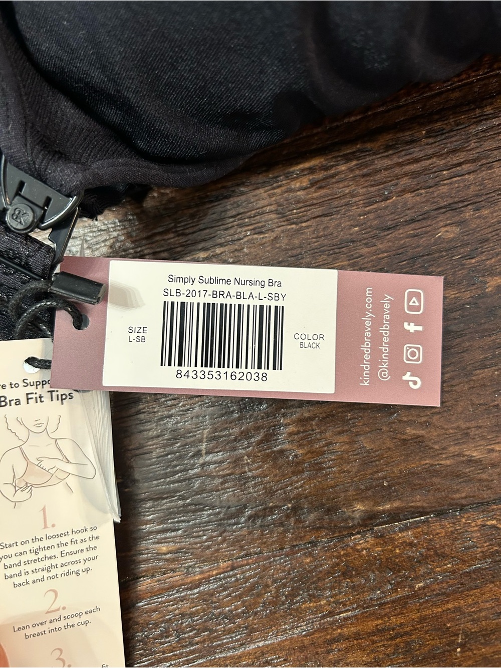NWT Kindred Bravely Black Sublime Hands-Free Nursing Bra - L- Super Busty - Picture 6 of 8